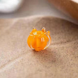 5pcs 10mm Lampwork Glass Loose Beads Round Flower Shape for DIY Jewelry Making