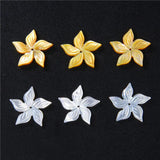 Natural Pearl Oyster Shell Carved Flower Beads for Jewelry Making