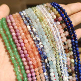 Natural Stone Faceted Beads for Women Jewelry Making