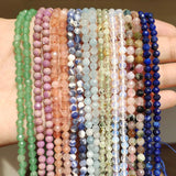 Natural Stone Faceted Beads for Women Jewelry Making