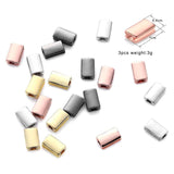 6/8/9mm CZ Flat Square Spacer Copper Crystal Beads for DIY Bracelets