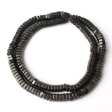 6x2mm Hematite Stone Hexagon Disc Beads for Jewelry Making