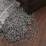 500pcs Zinc Alloy Round Spacer Beads for DIY Jewelry Making 5mm Hole