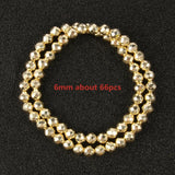 Hematite Beads 9K Plated Spacer Stone Beads for Jewelry Making