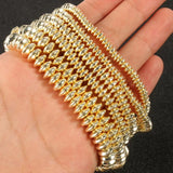 Hematite Beads 9K Plated Spacer Stone Beads for Jewelry Making
