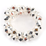 2-8MM Hematite Round Faceted Stone Beads for Jewelry Making