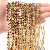 2-8MM Hematite Round Faceted Stone Beads for Jewelry Making