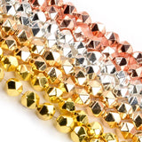 2-8MM Hematite Round Faceted Stone Beads for Jewelry Making