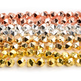 2-8MM Hematite Round Faceted Stone Beads for Jewelry Making