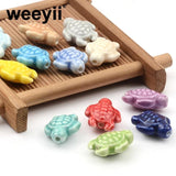 10pcs Sea Turtle Ceramic Beads for Jewelry Making DIY Bracelets Necklace