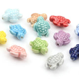 10pcs Sea Turtle Ceramic Beads for Jewelry Making DIY Bracelets Necklace