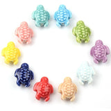 10pcs Sea Turtle Ceramic Beads for Jewelry Making DIY Bracelets Necklace