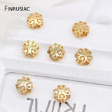 Brass Flower Shape Beads for DIY Jewelry Making