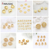 Brass Flower Shape Beads for DIY Jewelry Making