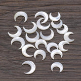 Mother of Pearl Shell Beads Moon Shape for Jewelry Making