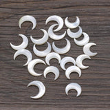 Mother of Pearl Shell Beads Moon Shape for Jewelry Making