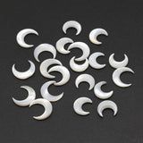 Mother of Pearl Shell Beads Moon Shape for Jewelry Making