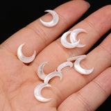 Mother of Pearl Shell Beads Moon Shape for Jewelry Making