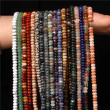 Natural Stone Beads Agate Jasper Quartz Spacer Beads for DIY Jewelry Making