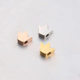 5Pcs 8mm Stainless Steel Crown Beads DIY Jewelry Making