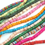 180-200Pcs 6mm 8mm Natural Shell Heishi Beads Jewelry Making DIY