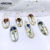 Real Flowers Waterdrop Resin Stick Hand Made DIY Jewelry Accessories