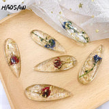 Real Flowers Waterdrop Resin Stick Hand Made DIY Jewelry Accessories
