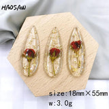 Real Flowers Waterdrop Resin Stick Hand Made DIY Jewelry Accessories