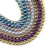 6mm 100pcs Hematite Natural Stone Spacers Beads for Bracelets DIY