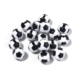 Acrylic Football Basketball Soccer Ball Charms Round Beads