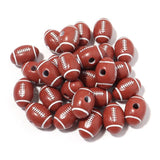 Acrylic Football Basketball Soccer Ball Charms Round Beads