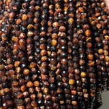 4mm Faceted Chalcedony Agat Labradorite Quartz Beads