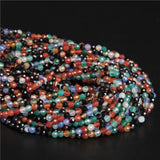 4mm Faceted Chalcedony Agat Labradorite Quartz Beads