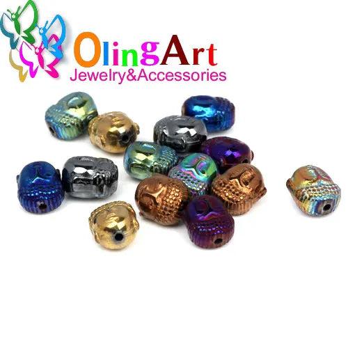 Natural Hematite Beads Buddha Head DIY Jewelry Making
