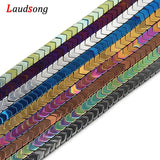 96pcs 6mm Hematite Arrow Spacer Stone Beads for DIY Jewelry Making