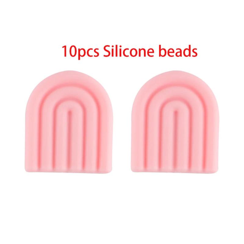 Rainbow Shape Silicone Beads DIY Pacifier Chain Baby Toys