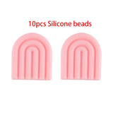 Rainbow Shape Silicone Beads DIY Pacifier Chain Baby Toys