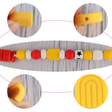 Rainbow Shape Silicone Beads DIY Pacifier Chain Baby Toys