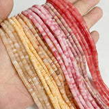 Red Aventurine Jaspers Spacer Beads 2x4mm