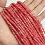 Red Aventurine Jaspers Spacer Beads 2x4mm