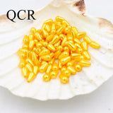 300Pcs/Lot Multi-Color ABS Double Hole Tear Drop Beads for Jewelry Making