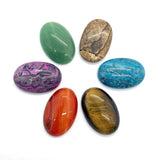2pcs 20x30mm Tiger Eye Agate Cabochons Oval DIY Rings 6 Colors
