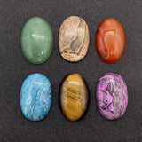 2pcs 20x30mm Tiger Eye Agate Cabochons Oval DIY Rings 6 Colors