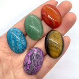 2pcs 20x30mm Tiger Eye Agate Cabochons Oval DIY Rings 6 Colors