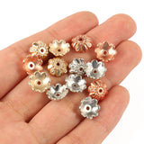 300pcs Flower Beads Cap End Crimp Beads for Jewelry Making DIY Bracelet