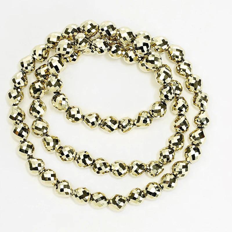35pcs 8mm Strawberry Beads Chunky Drop Faceted Crystal Beads for Jewelry Making
