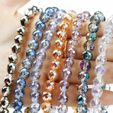 35pcs 8mm Strawberry Beads Chunky Drop Faceted Crystal Beads for Jewelry Making