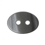 Hematite Button Oval Gunmetal 14.0x10.0mm 20 PCs