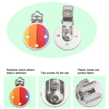 3Pcs Silicone/Wooden Pacifier Clip Holder for Baby Toys Gift