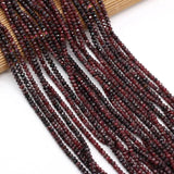 Natural Stone Garnet Beads Faceted Quartzs Bead Jewelry Making